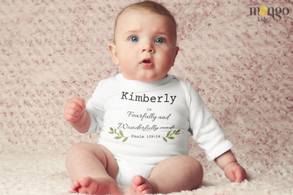 Custom Name Baby Onesie - Custom Baby Clothes - Baby Onsie - Religious Baby