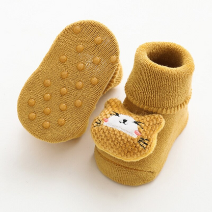 Kids Non Slip Socks Cute Animal Infant Boys Girls Baby Socks for Toddler