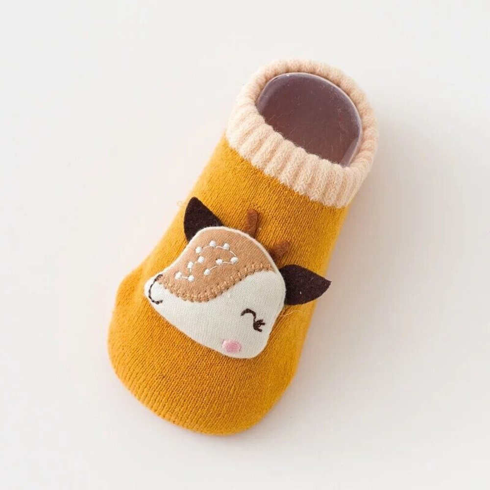 Anti-Slip Baby Short Socks Newborn Toddler Cotton Socks with Cute Animal Characters