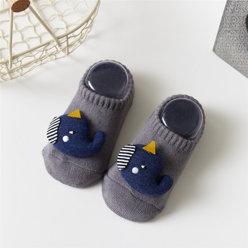 Anti-Slip Baby Short Socks Newborn Toddler Cotton Socks with Cute Animal Characters