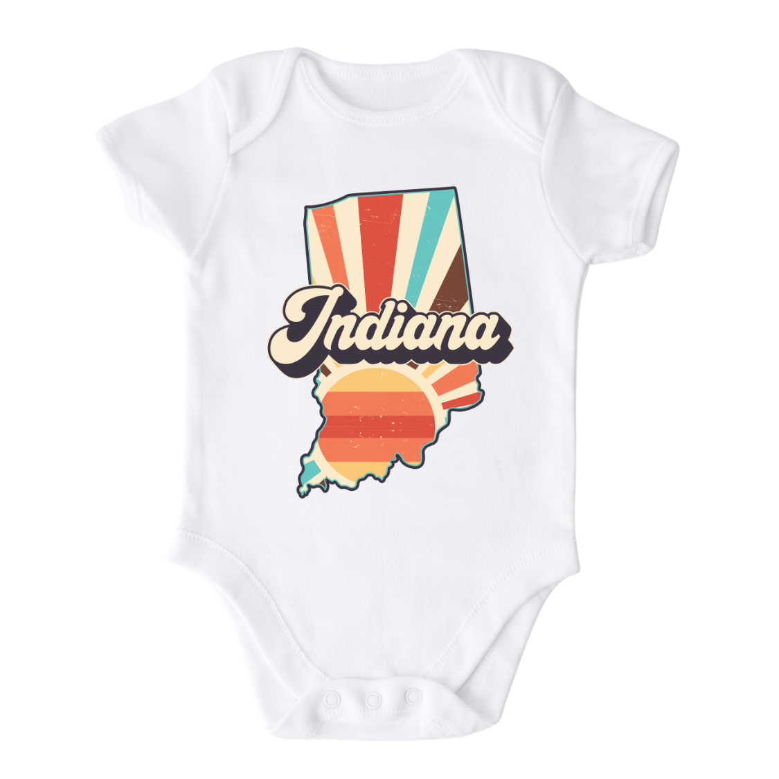 Indiana Baby Onesie® Indiana State Shirt for Kids Tshirt Indiana Bodysuit for Baby Gift