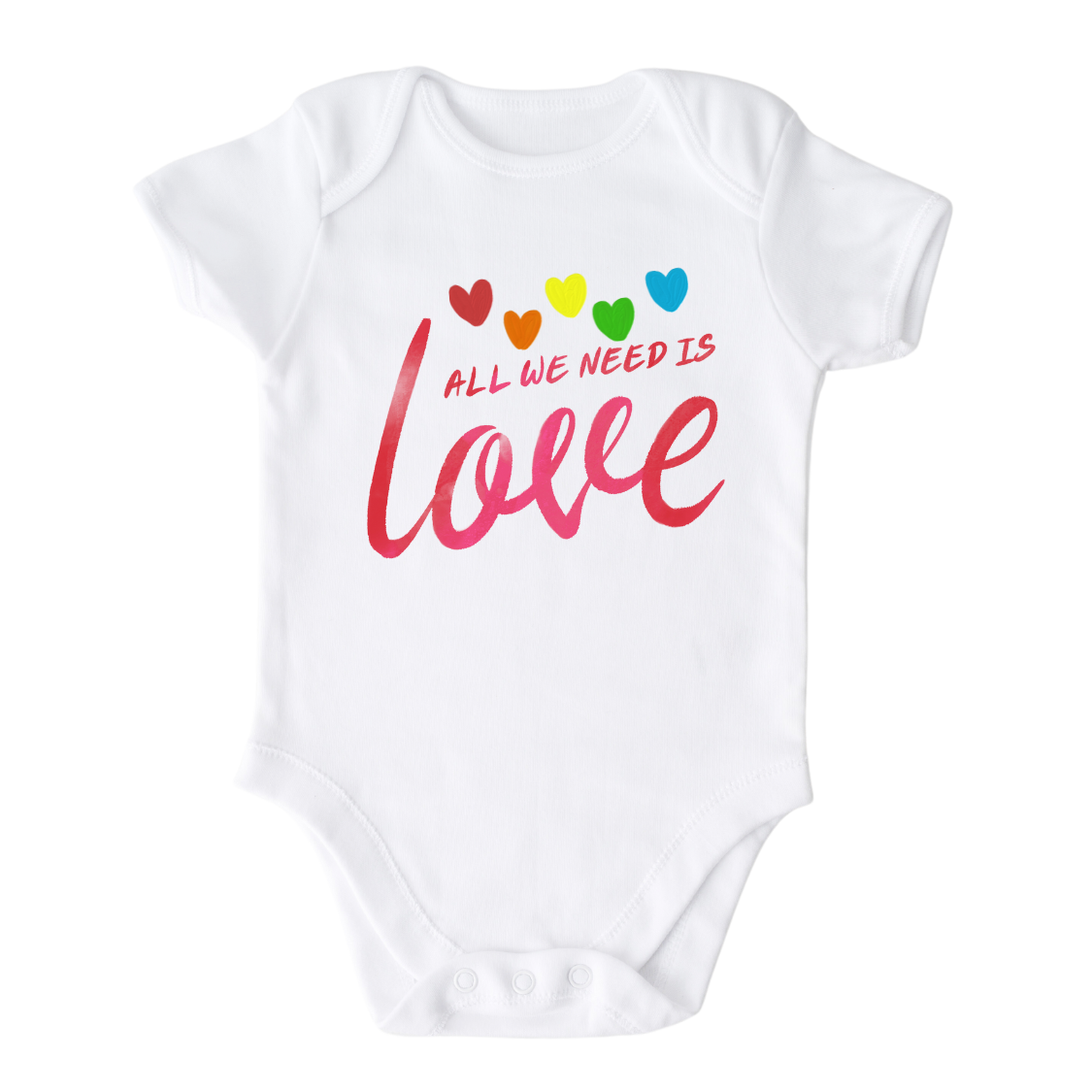 Baby Onesie® All We Need Is Love Cute Infant Clothing for Baby Shower Gift