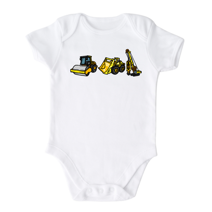 Construction Kid Tshirt Baby Onesie® Construction Vehicles Baby Bodysuit Newborn Outfit