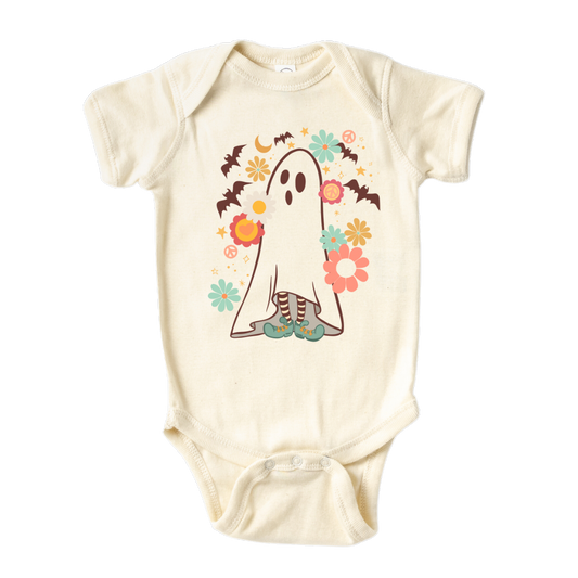 Cute Ghost Graphic Tshirt for Kids Cute Girls Tshirt Halloween Outfit for Girls Newborn Outfits Baby Onesie Newborn Clothes Gift for Newborns