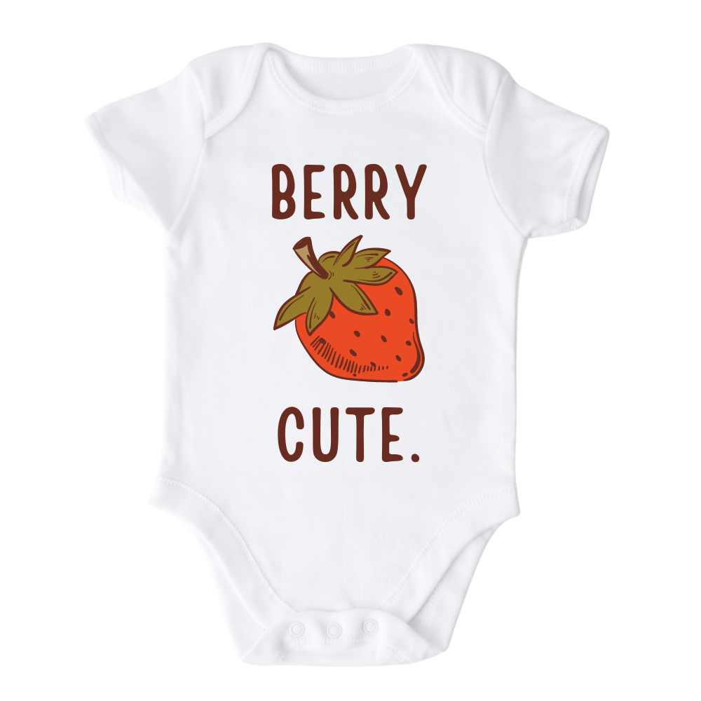 Funny Baby Onesie® Berry Cute Strawberry Shirt Baby Clothes Unisex Baby Boy Baby Girl Outfit