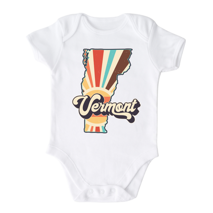 Vermont Baby Onesie® Vermont State Shirt for Kids Tshirt Vermont Bodysuit for Baby Gift