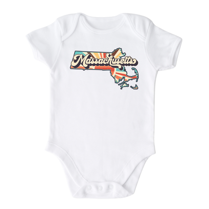 Massachusetts Baby Onesie® Massachusetts State Shirt for Kids Tshirt Massachusetts Bodysuit for Baby Gift