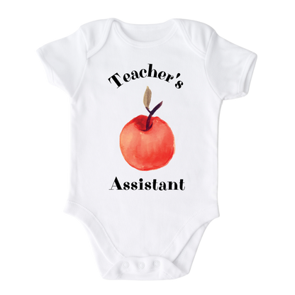 Teacher's Assistant Baby Onesie® Teaching Funny Outfit for Baby Gift for Baby Shower Gift for Teacher