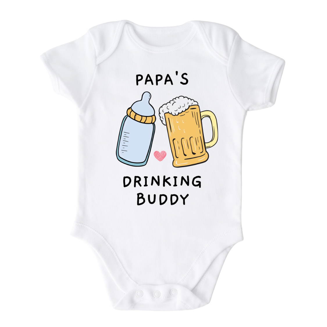 Papa's Drinking Buddy Baby Onesie® Funny Baby Outfit for Baby Shower Gift