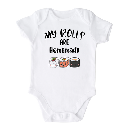 My Rolls Are Homemade Sushi Baby Onesie® Funny Outfit for Baby Gift for Baby Shower Gift