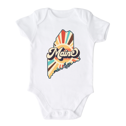 Maine Baby Onesie® Maine State Shirt for Kids Tshirt Maine Bodysuit for Baby Gift