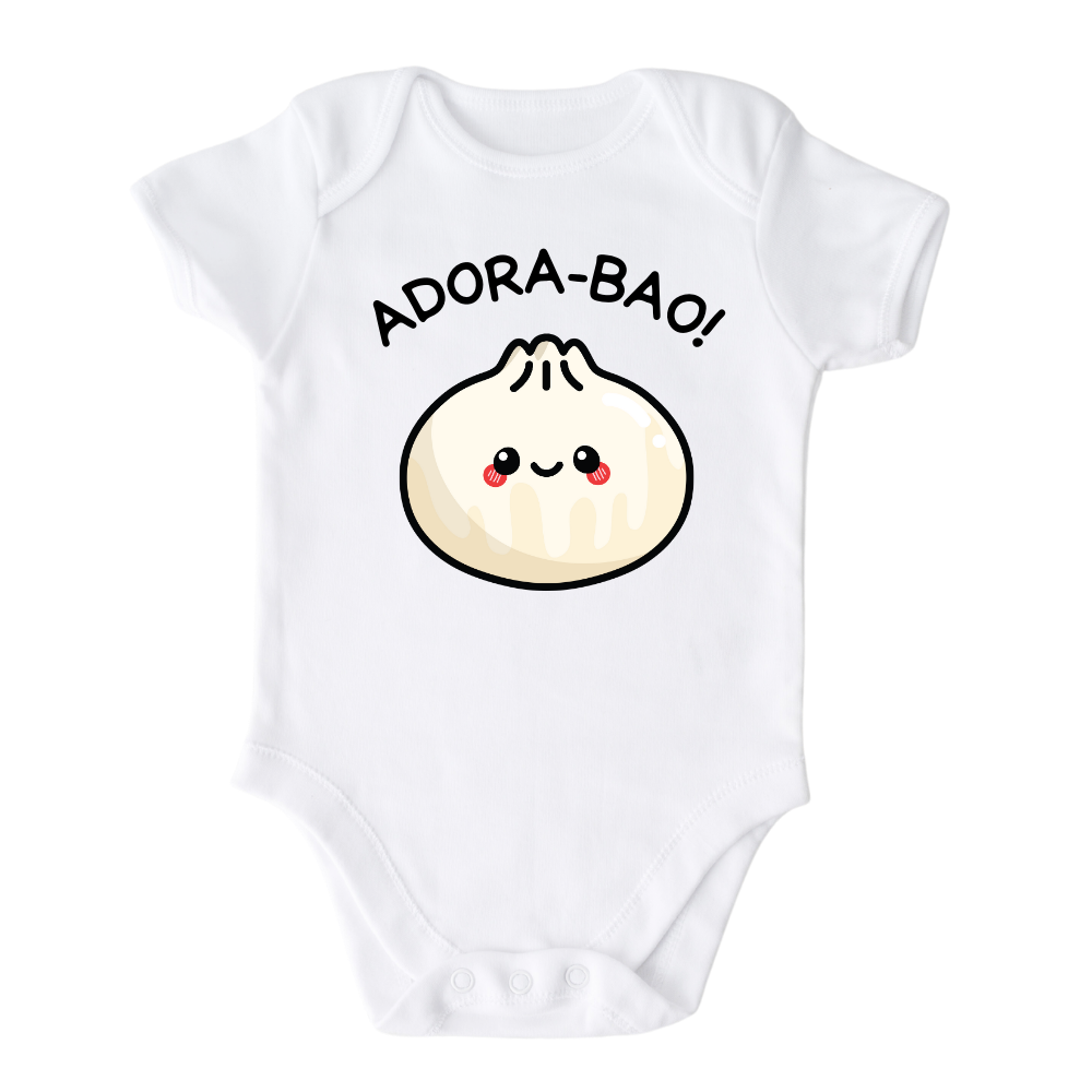 A kids' t-shirt with a lovable graphic of a cute bun and the text 'Adorabao.' The design captures the essence of irresistible charm and showcases the wearer's adorable nature. It's a whimsical and stylish tee that brings a smile to everyone's face.