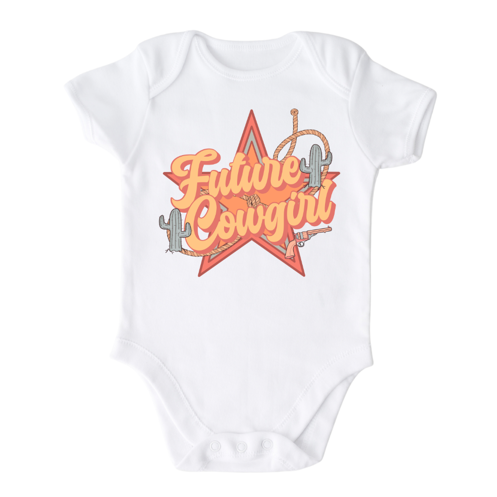 Children Clothing Baby Onesie® Future Cowgirl Bodysuit Baby Shower Gift Newborn