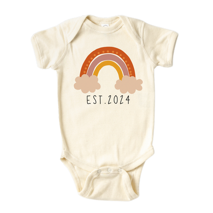 Rainbow Baby Onesie® Custom Rainbow Kid Tshirt Baby Announcement Baby Outfit for Baby Gift for Baby Shower Gift