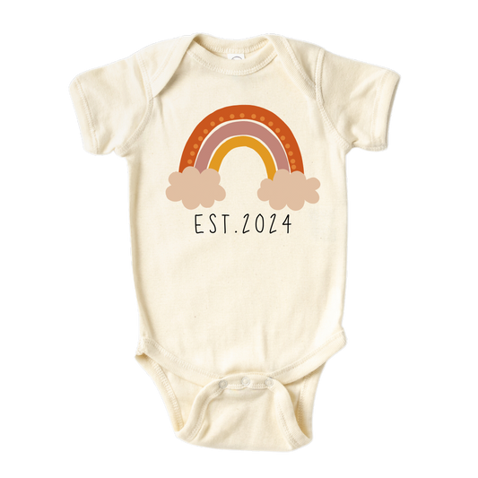 Rainbow Baby Onesie® Custom Rainbow Kid Tshirt Baby Announcement Baby Outfit for Baby Gift for Baby Shower Gift