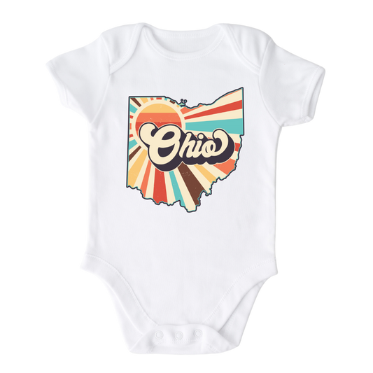 Ohio Baby Onesie® Ohio State Shirt for Kids Tshirt Ohio Bodysuit for Baby Gift