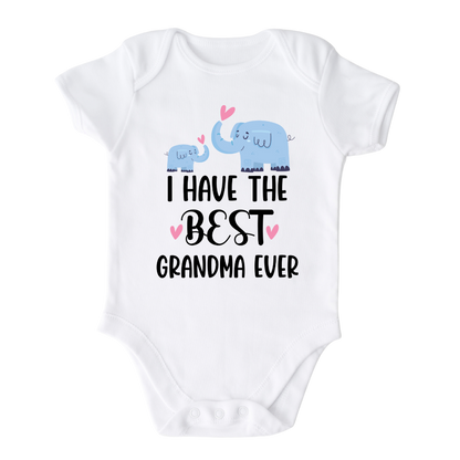 Kids Tshirt Baby Onesie® Best Grandma Elephant Baby Bodysuit Newborn Outfit Baby Shower