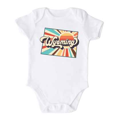 Wyoming Baby Onesie® Wyoming State Shirt for Kids Tshirt Wyoming Bodysuit for Baby Gift