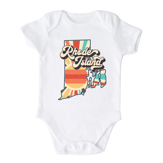 Rhode Island Baby Onesie® Rhode Island State Shirt for Kids Tshirt Rhode Island Bodysuit for Baby Gift