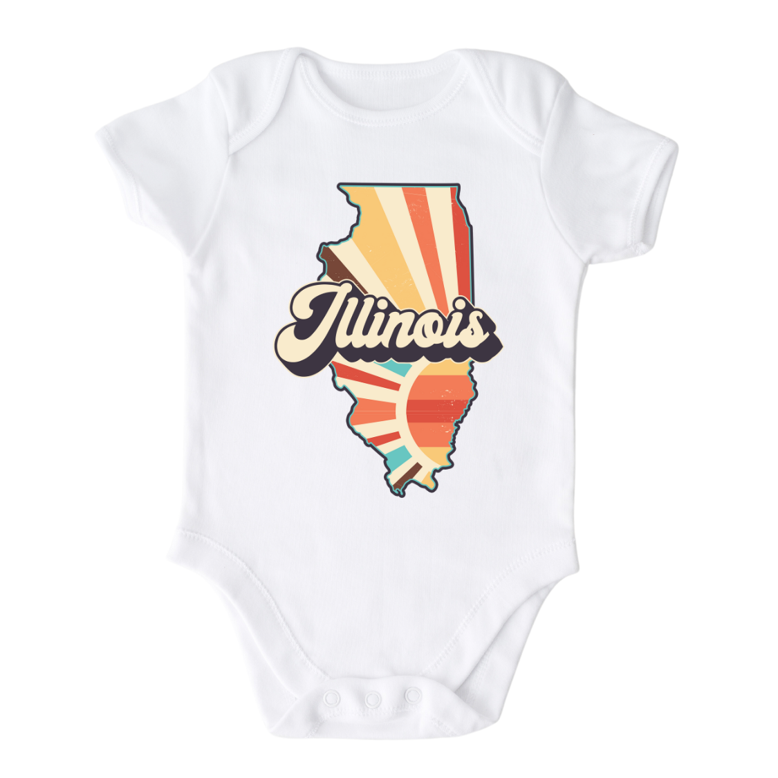 Illinois Baby Onesie® Illinois State Shirt for Kids Tshirt Illinois Bodysuit for Newborn