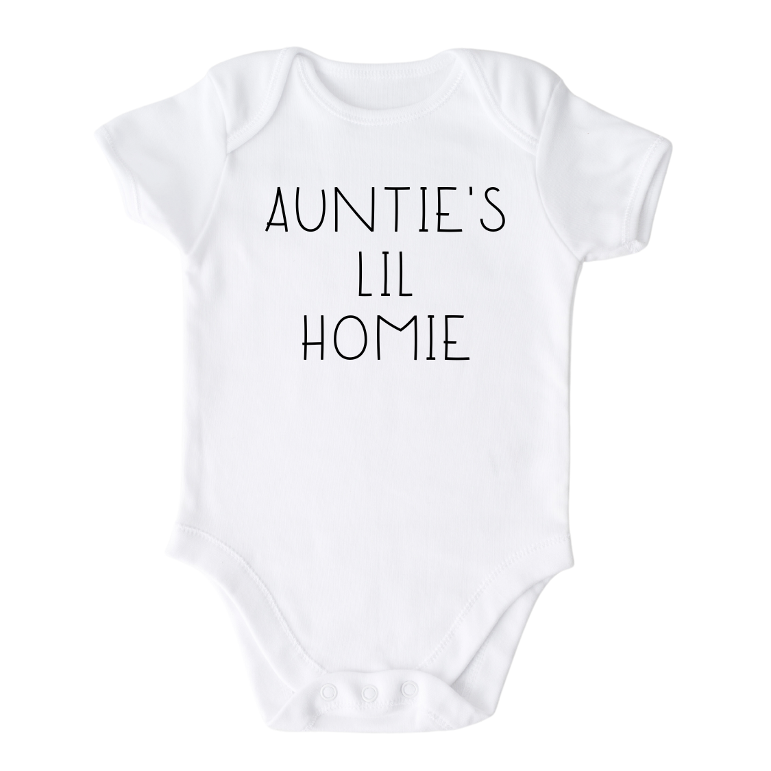 Baby Onesie® Auntie’s Lil Homie Cute Infant Clothing for Baby Shower Gift