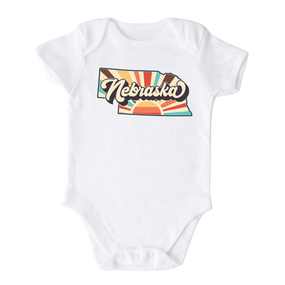 Nebraska Baby Onesie® Nebraska State Shirt for Kids Tshirt Nebraska Bodysuit