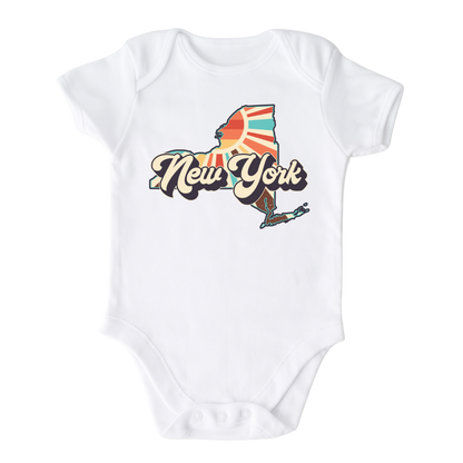 New York Baby Onesie® New York State Shirt for Kids Tshirt New York Bodysuit