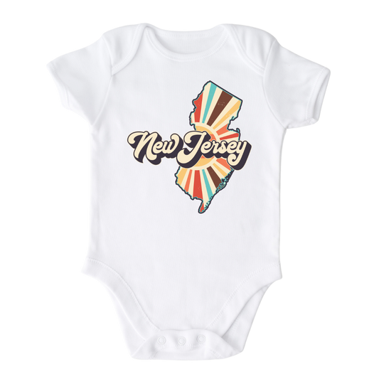 New Jersey Baby Onesie® New Jersey State Shirt for Kids Tshirt New Jersey Bodysuit