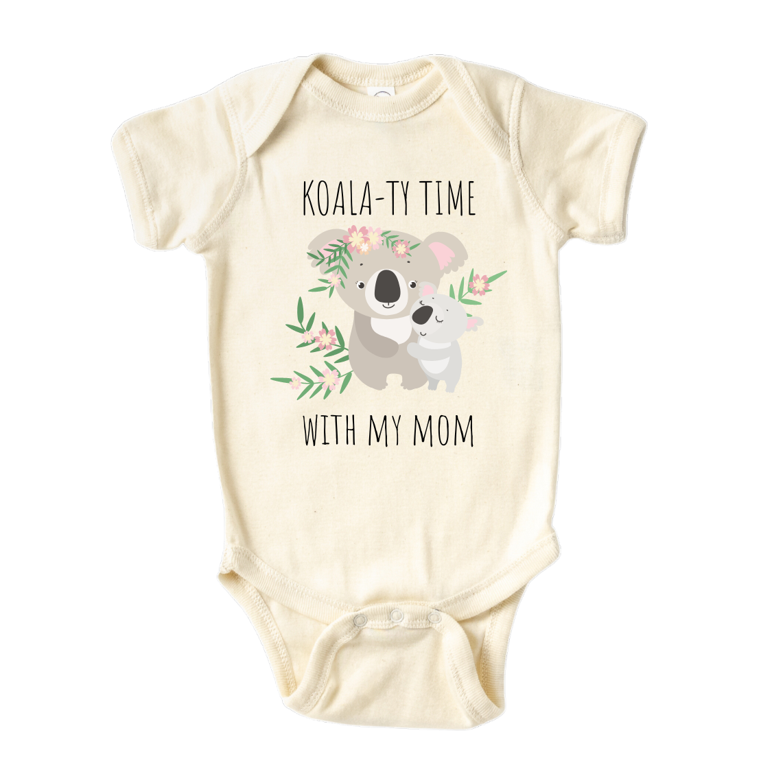 Cute Baby Onesie® Koala-ty Time with My Mom Shirt Baby Clothes Unisex Baby Announcement Gift for Mom