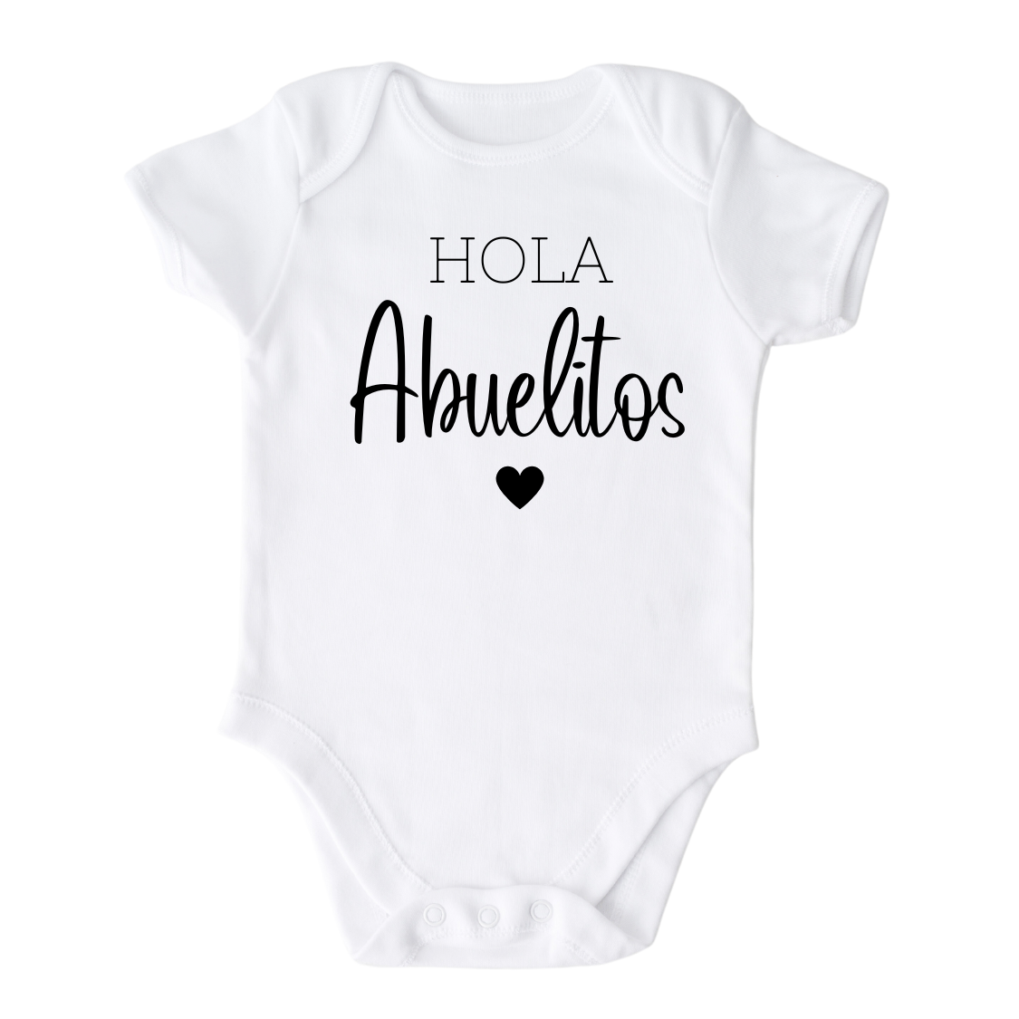 Baby Onesie® Hola Abuelitos Cute Infant Clothing for Baby Shower Gift