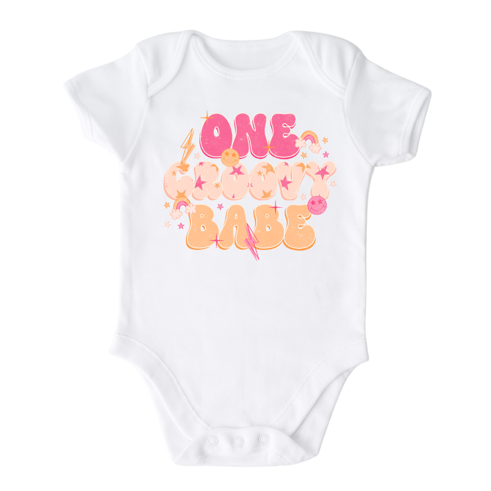 Baby Onesie® One Groovy Babe Cute Baby Clothing for Baby Shower Gift Newborn Clothes