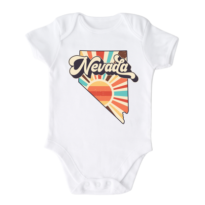 Nevada Baby Onesie® Nevada State Shirt for Kids Tshirt Nevada Bodysuit for Baby Gift