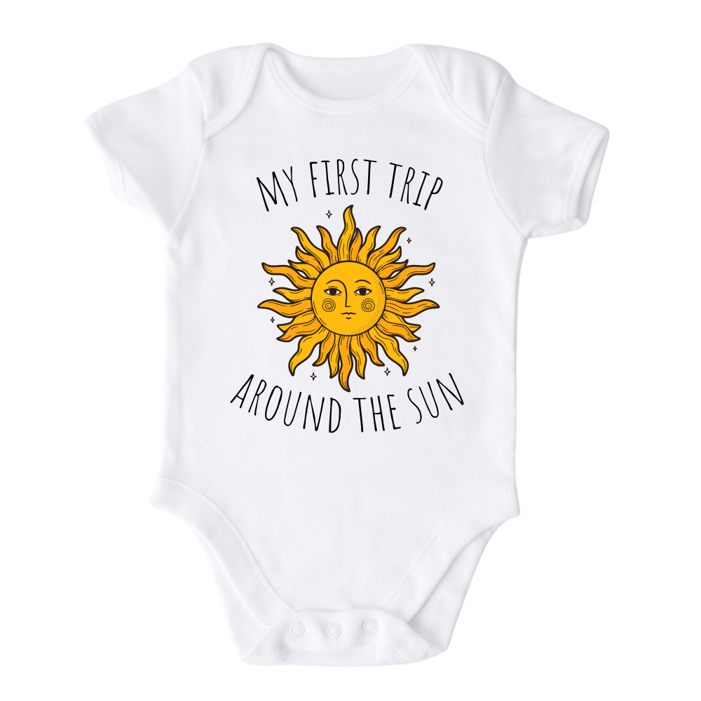 First Birthday Shirt for Baby Onesie® My First Trip Around The Sun Toddler Tshirt