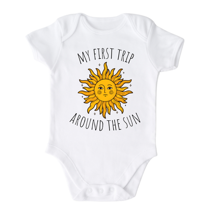 First Birthday Shirt for Baby Onesie® My First Trip Around The Sun Toddler Tshirt