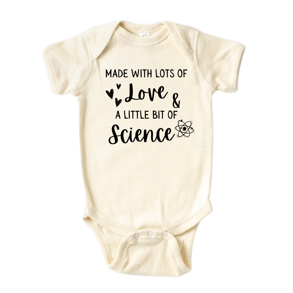 Baby Onesie® Made With Lots Of Love IVF Baby Announcement Clothing for Baby Shower