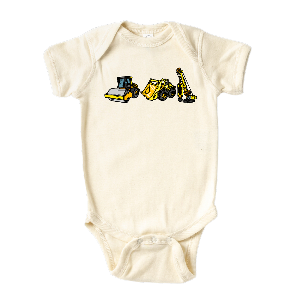 Construction Kid Tshirt Baby Onesie® Construction Vehicles Baby Bodysuit Newborn Outfit