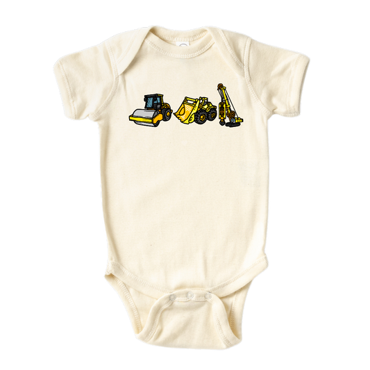 Construction Kid Tshirt Baby Onesie® Construction Vehicles Baby Bodysuit Newborn Outfit