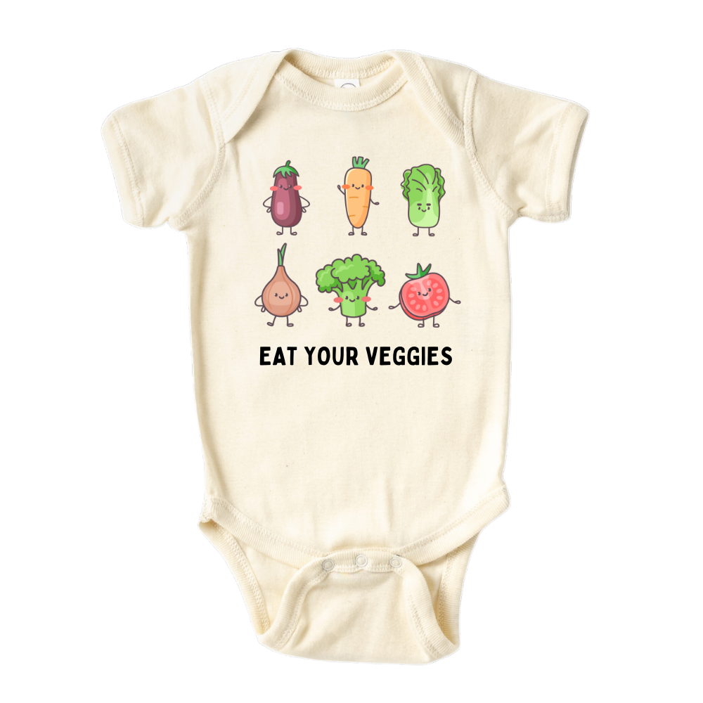 Kids Tshirt Baby Onesie® Eat Your Veggies Baby Bodysuit Newborn Outfit Gift