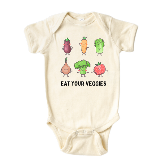 Kids Tshirt Baby Onesie® Eat Your Veggies Baby Bodysuit Newborn Outfit Gift