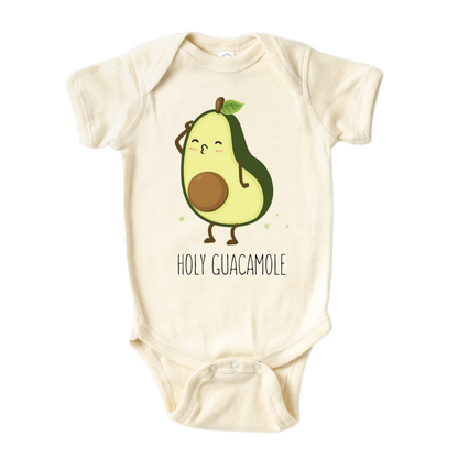 Holy Guacamole Kid Tshirt Baby Onesie® Avocado Baby Clothes for Baby Shower Gift