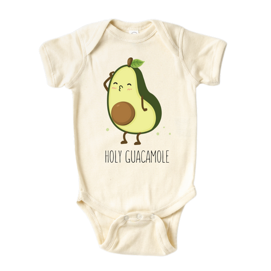 Holy Guacamole Kid Tshirt Baby Onesie® Avocado Baby Clothes for Baby Shower Gift