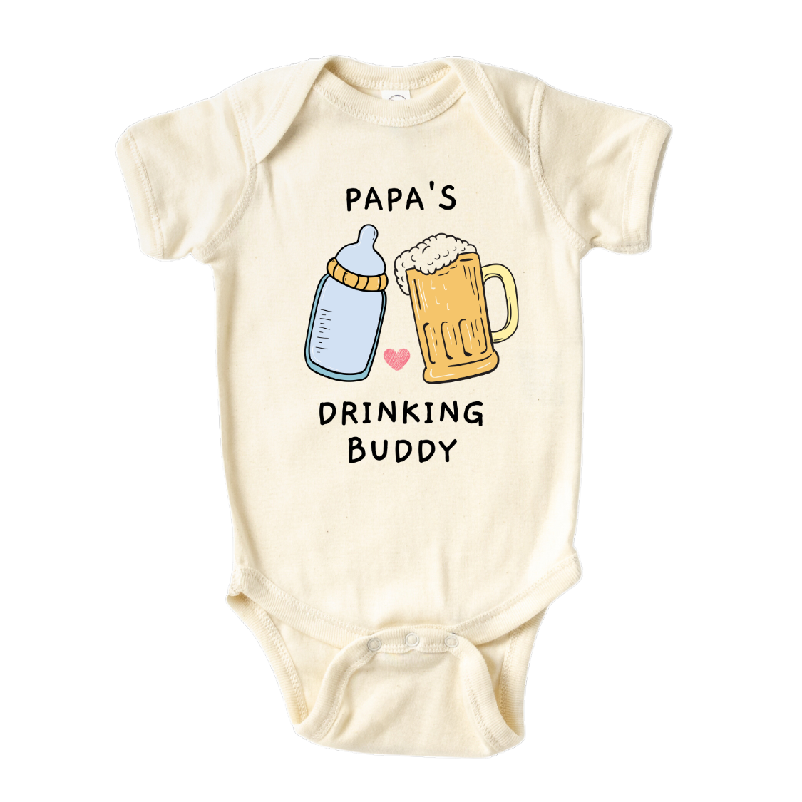 Papa's Drinking Buddy Baby Onesie® Funny Baby Outfit for Baby Shower Gift