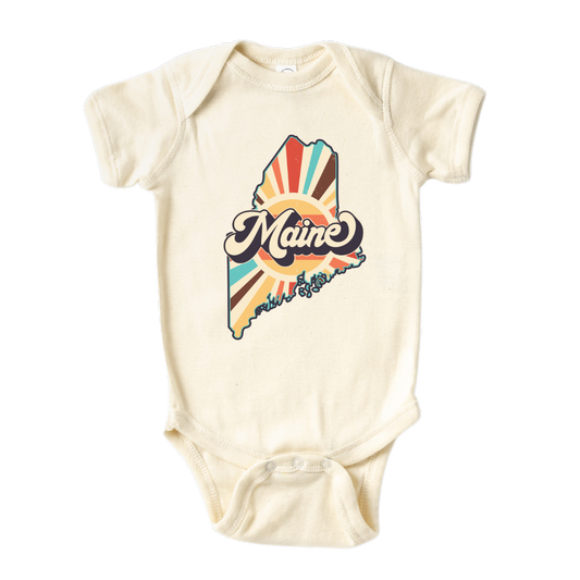 Maine Baby Onesie® Maine State Shirt for Kids Tshirt Maine Bodysuit for Baby Gift