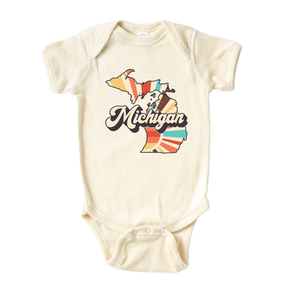 Michigan Baby Onesie® Michigan State Shirt for Kids Tshirt Michigan Bodysuit for Baby Gift