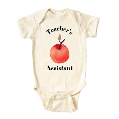 Teacher's Assistant Baby Onesie® Teaching Funny Outfit for Baby Gift for Baby Shower Gift for Teacher