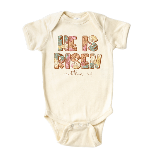 Children Clothing Baby Onesie® He Is Risen Easter Bodysuit Baby Shower Gift Newborn