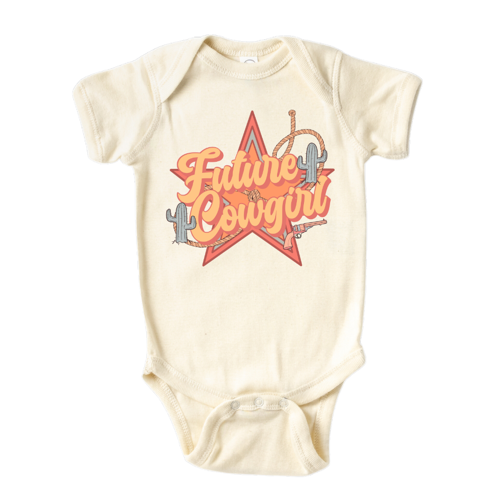 Children Clothing Baby Onesie® Future Cowgirl Bodysuit Baby Shower Gift Newborn