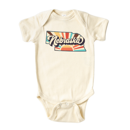 Nebraska Baby Onesie® Nebraska State Shirt for Kids Tshirt Nebraska Bodysuit