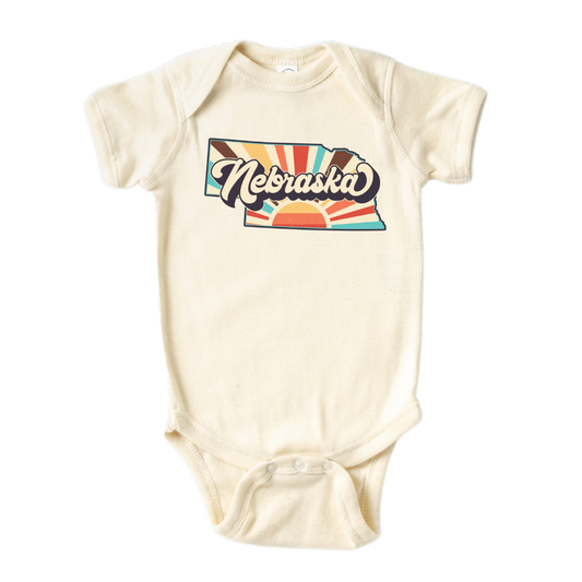 Nebraska Baby Onesie® Nebraska State Shirt for Kids Tshirt Nebraska Bodysuit