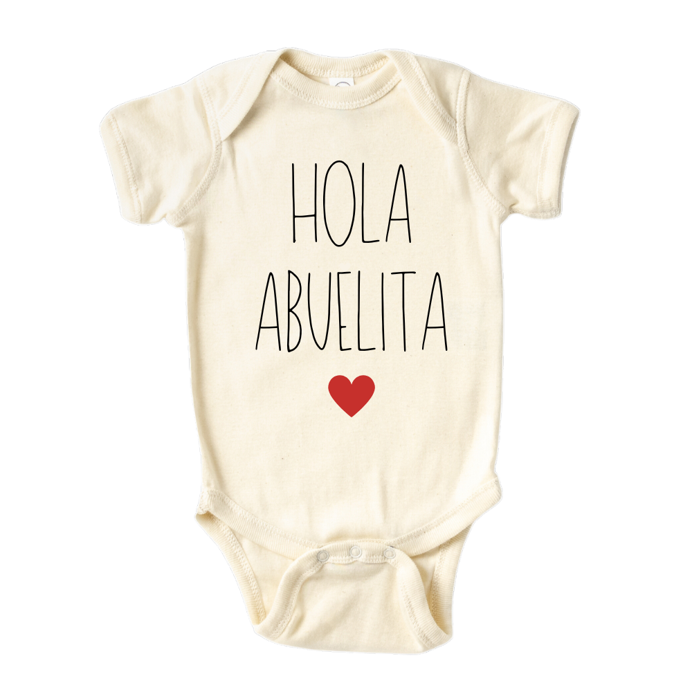 Baby Onesie® Hola Abuelita Baby Clothing for Baby Shower Gift for Grandma